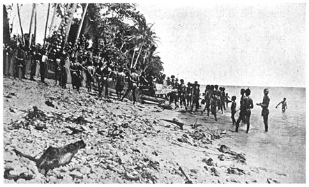 Launching of a Canoe