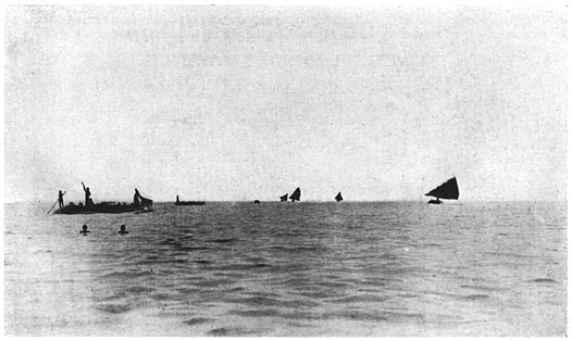 A Kula Fleet Halting to Perform the Final Rites of Mwasila.