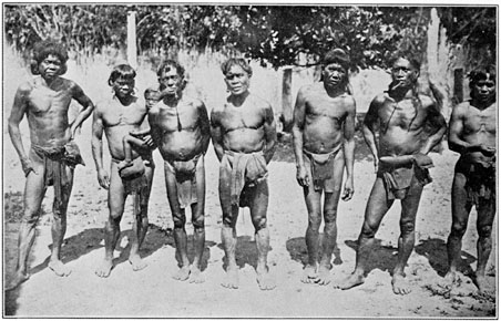 Group of prominent men, Bontoc pueblo.