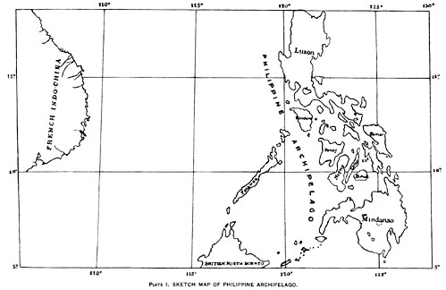Sketch map of the Philippine Archipelago