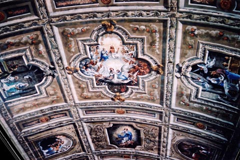 Ceiling Murals in Anda Church