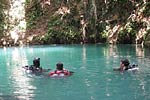 Diving in Canawa spring, Candijay