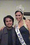 The author with Bb. Pilipinas-World