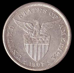 Obverse of US-Philippines coins.