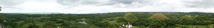 Panorama of the Chocolate Hills