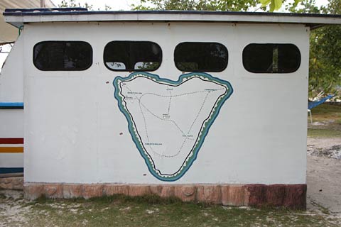 Painted map of Cabilao