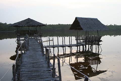 Observation Posts in Lake on Cabilao Island