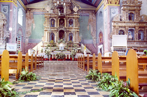 Baclayon church interior